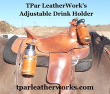 Load image into Gallery viewer, Simple Brand Drink Holder, Adjustable Leather Drink Holder, Fits large and small bottles of all kinds. Drink Holster

